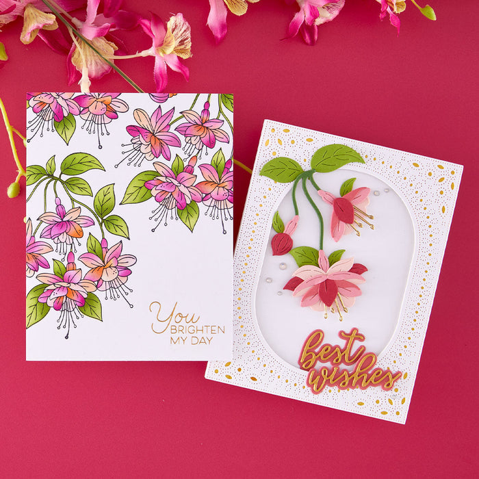Magical Fuchsia Etched Dies by Alex Syberia Designs