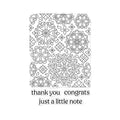 Mandala Flower Pattern Clear Stamp Set
