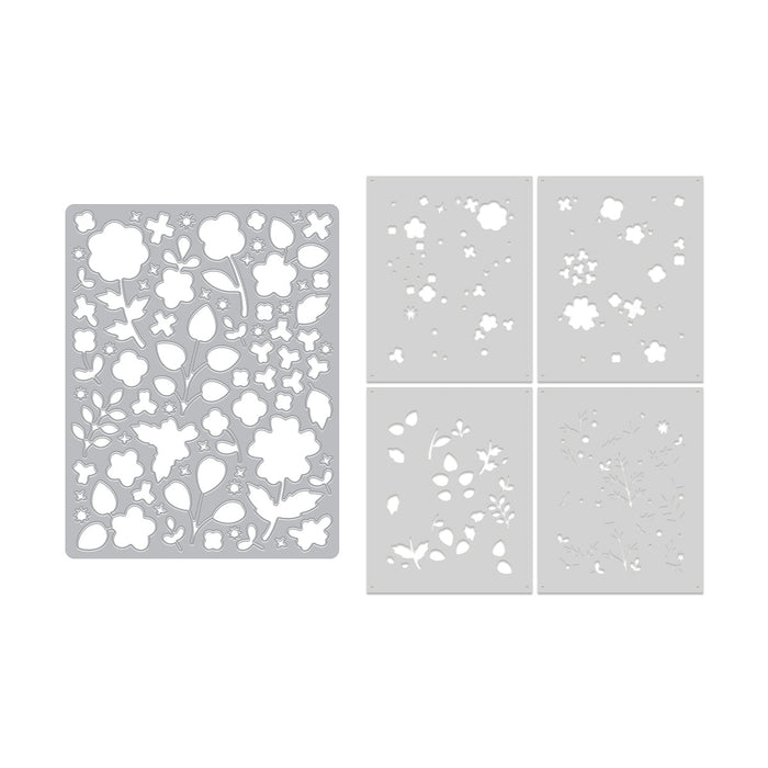 Meadow Blooms Die & Stencil Bundle