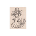 Mermaid Woodblock Stamp