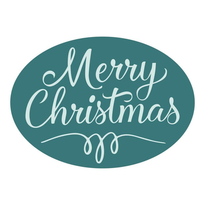 Merry Christmas Oval Wax Seal Stamp