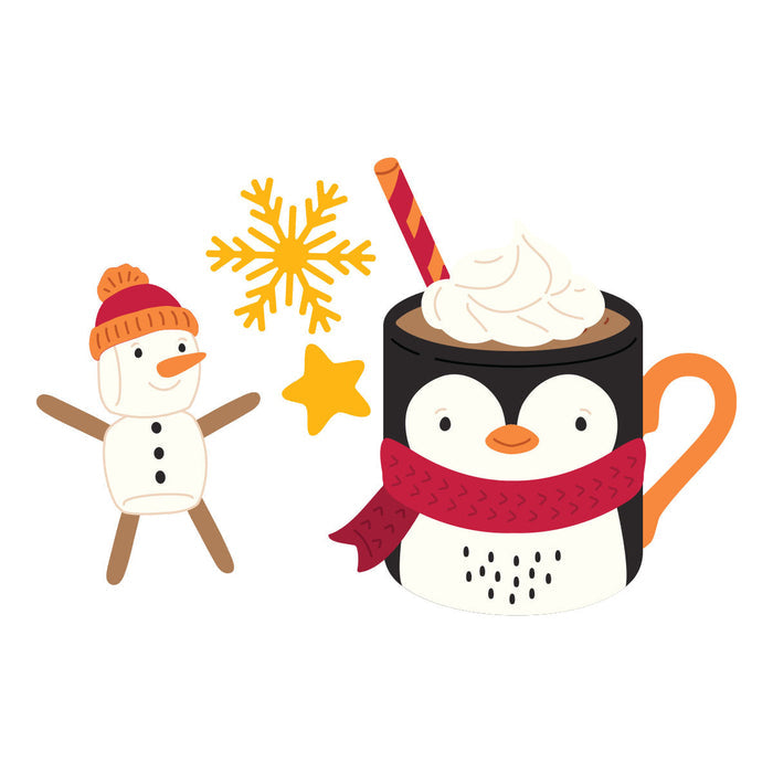 Merry Mugs and Kisses Die, Stamp & Stencil Bundle