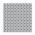 Mini Hearts Bold Prints Cling Stamp