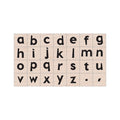 Modern Lowercase Letters Woodblock Stamp