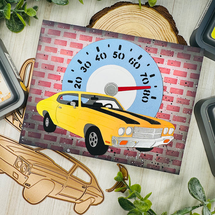 Muscle Car Etched Dies by Mindy Eggen