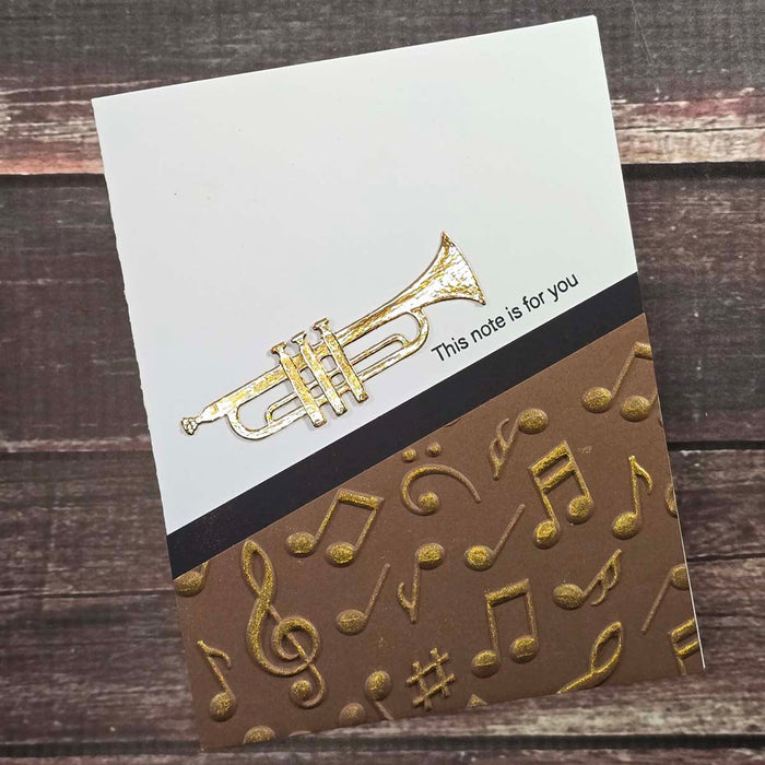 Musical Notes 3D Embossing Folder by Bibi Cameron