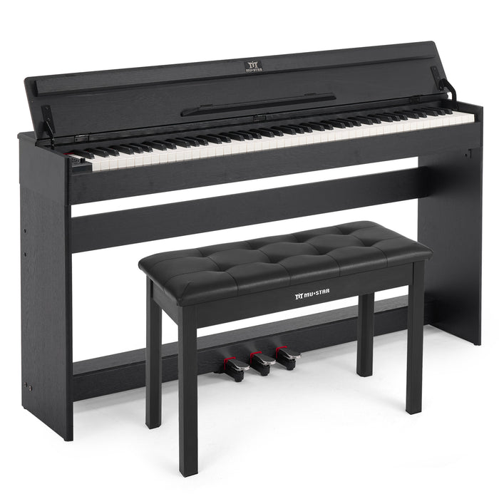 MUSTAR MDP-1000/1100, 88-tasten Stehendes Digitalpiano, Halbgewichtete Tastatur, 3 Pedale, FSC-zertifizierte Holztastatur für Anfänger