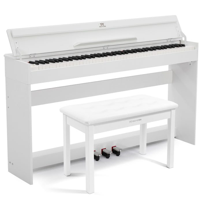 MUSTAR MDP-1000/1100, 88-tasten Stehendes Digitalpiano, Halbgewichtete Tastatur, 3 Pedale, FSC-zertifizierte Holztastatur für Anfänger