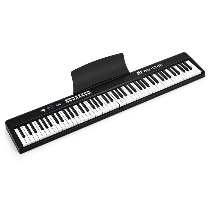 MUSTAR MEKF-800/900, Faltbares elektronisches Keyboard mit 88 beleuchteten Tasten