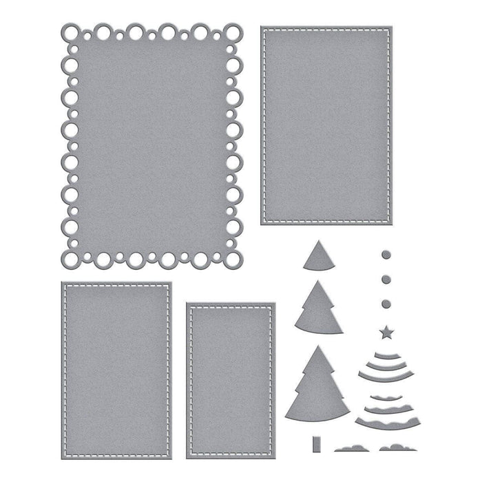 Nested Tree Frame Etched Dies by Lisa Horton