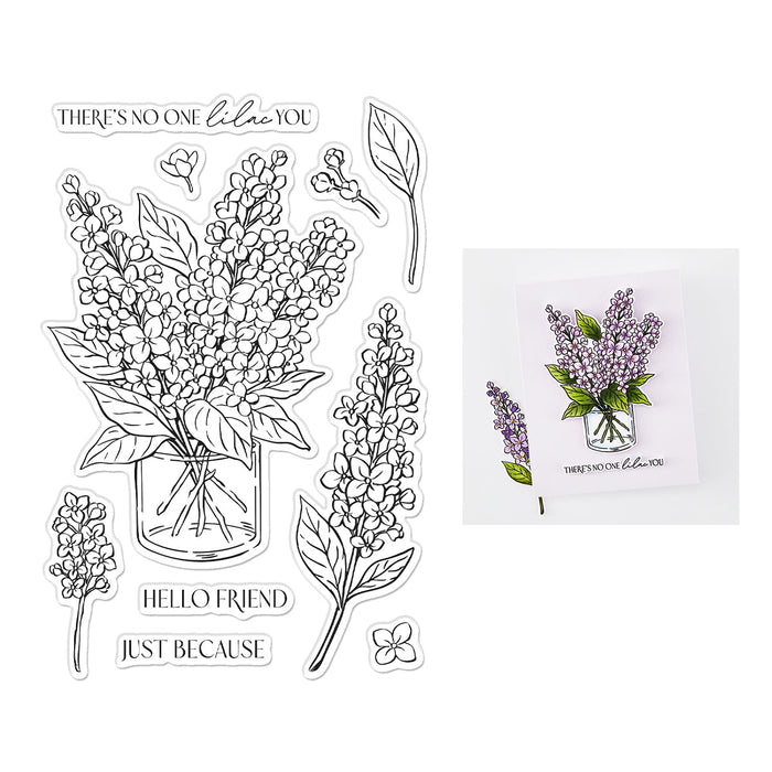 No One Lilac You Clear Stamp Set