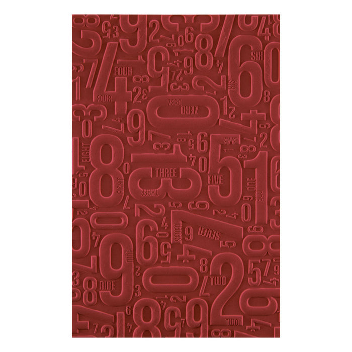 Number Field 3D Embossing Folder by Esther Glas