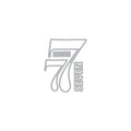 Number Seven Fancy Dies
