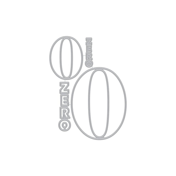 Number Zero Fancy Dies