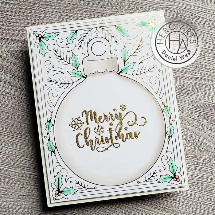 Ornament Border Hot Foil Plate