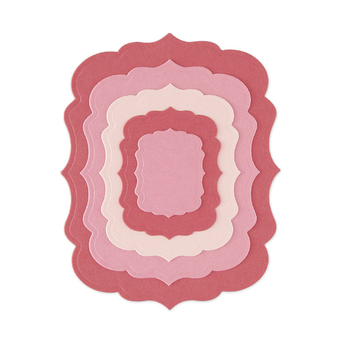 Ornate Scalloped Rectangle Frames
