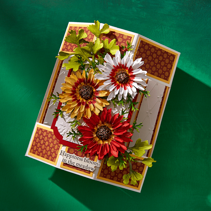 Painted Daisy and Ladybugs Etched Dies by Susan Tierney-Cockburn