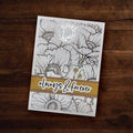 Paper Rose - Floral Card Fronts Silver Foil 12x12 Paper Collection