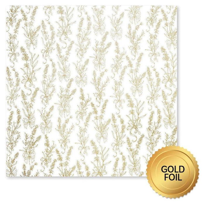 Paper Rose - Gold Foil Lavender & Roses 12x12 Deluxe Paper Collection