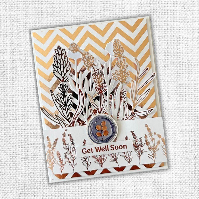Paper Rose - Gold Foil Lavender & Roses 12x12 Deluxe Paper Collection