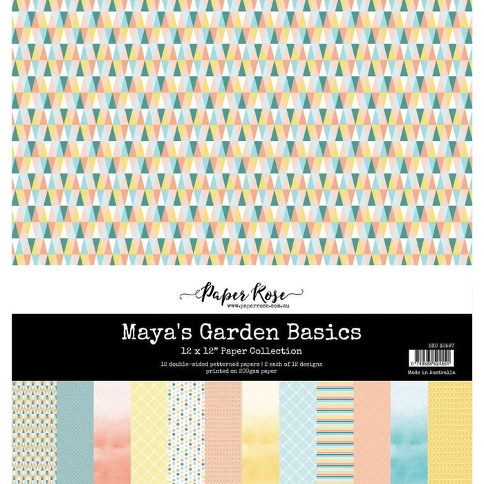 Paper Rose - Maya's Garden Basics 12x12 Paper Collection