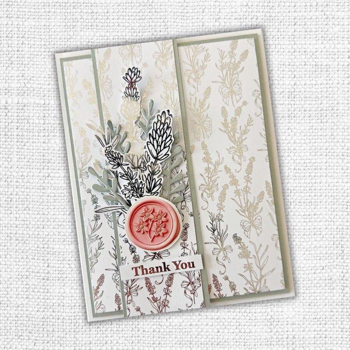 Paper Rose - Silver Foil Lavender & Roses 12x12 Deluxe Paper Collection