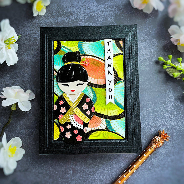 Parasols BetterPress Plate by Alex Syberia Designs