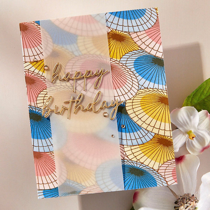 Parasols BetterPress Plate by Alex Syberia Designs