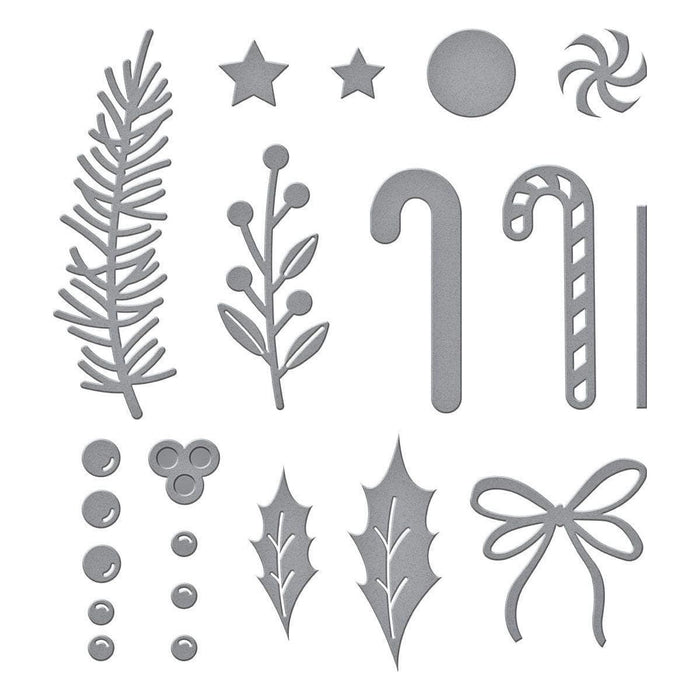 Parcel & Post Christmas Decorations Etched Dies