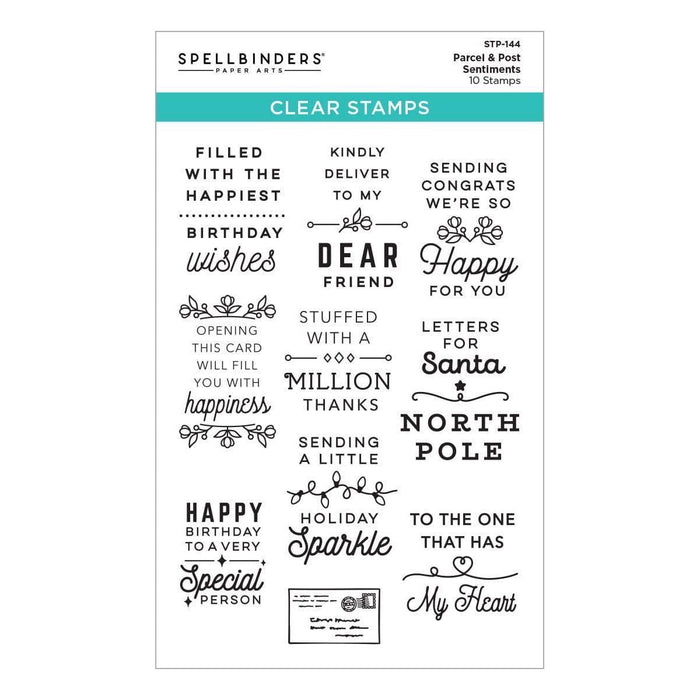 Parcel & Post Sentiments Clear Stamp Set