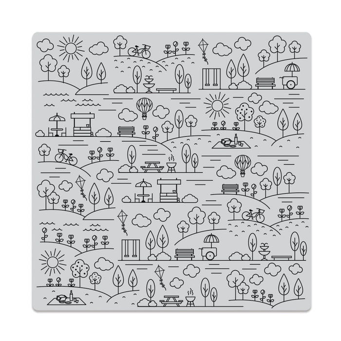 Park Background Bold Prints Cling Stamp