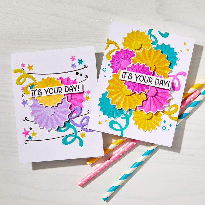 Party Fans Clear Stamp Set