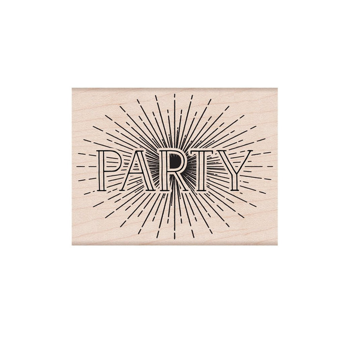 Party Woodblock Stamp