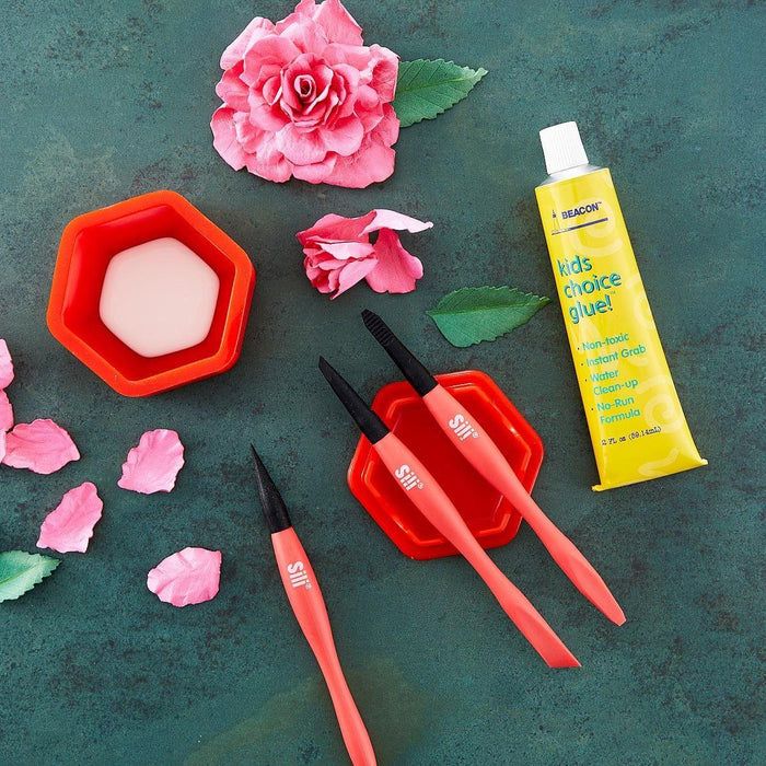 Peachtree - SILI® Glue Pod with Sealable Lid and 3 Sili Micro Glue Brushes