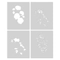 Peonies Bunch Layering Stencils