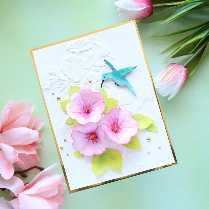 Petunia Cascade 3D Embossing Folder by Susan Tierney-Cockburn