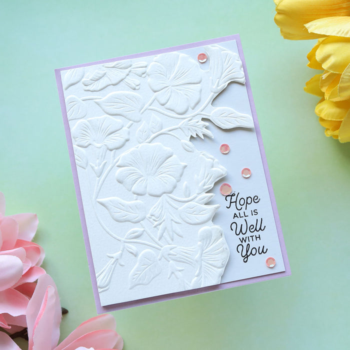 Petunia Cascade 3D Embossing Folder by Susan Tierney-Cockburn