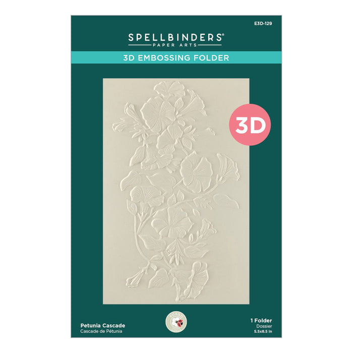 Petunia Cascade 3D Embossing Folder by Susan Tierney-Cockburn
