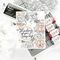 PinkFresh Studio Camellias Press Plate