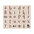 Playful Flowers Letters Woodblock Stamp