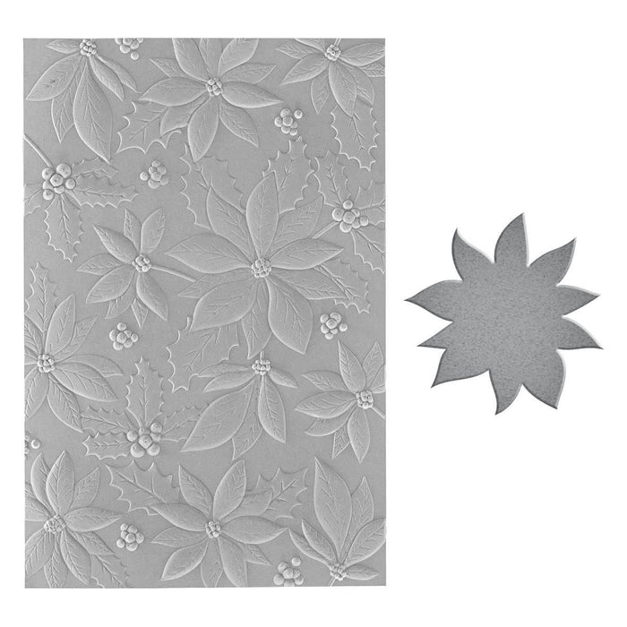 Playful Poinsettia 3D Embossing Folder and Die Set by Simon Hurley