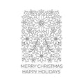 Poinsettia Pattern Clear Stamp Set