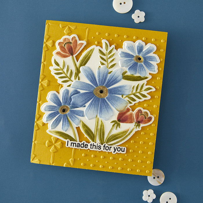 Polka Dot & Posy Duo 3D Embossing Folder by Wendy Vecchi