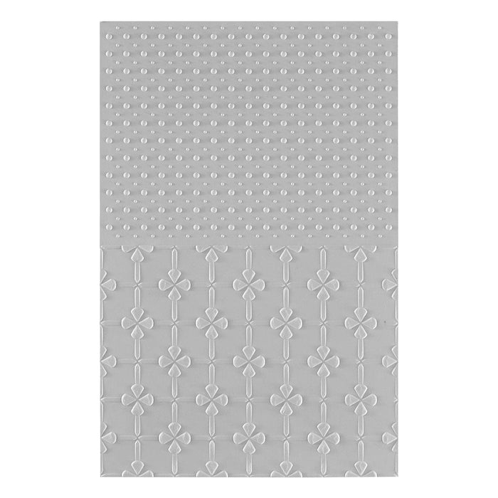 Polka Dot & Posy Duo 3D Embossing Folder by Wendy Vecchi