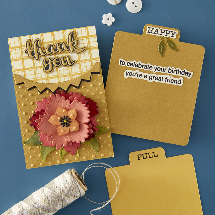 Polka Dot & Posy Duo 3D Embossing Folder by Wendy Vecchi