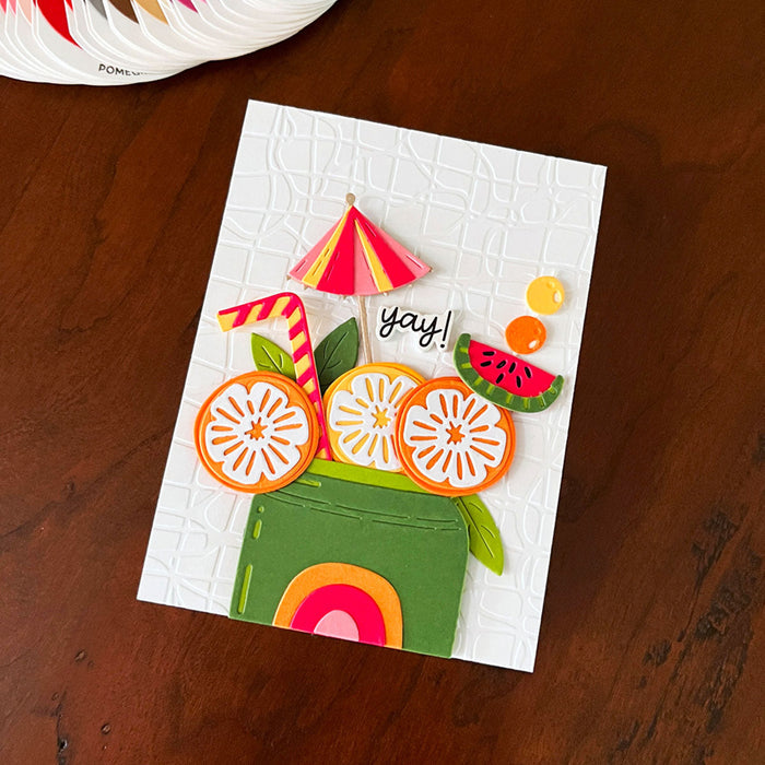Poolside - Embossing Folder of the Month