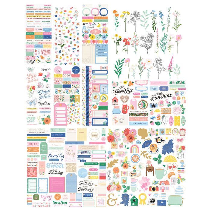 Poppy Song Embellishments Bundle + FREE Butterfly Stickers