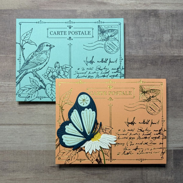 Post Card Hello - Press & Foil Plate of the Month