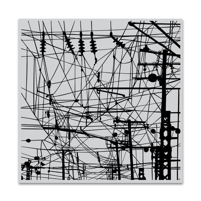 Power Lines Bold Prints Cling Stamp