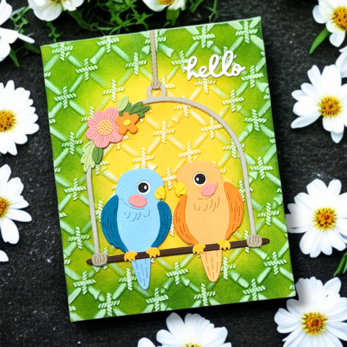 Pretty Birds Etched Dies
